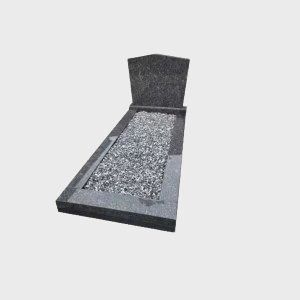 Budget Grafsteen met omranding BD-01