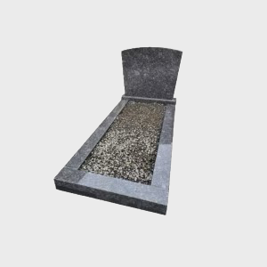 Budget Grafsteen met omranding BD-02