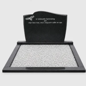Dubbel grafmonument DS-6 met omranding