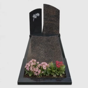 Grafsteen met zuilen