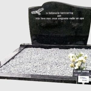 Dubbel grafmonument DS-6 met omranding