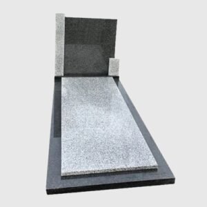 Klassieke grafsteen met omranding ES-16