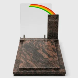 Grafmonument met glas